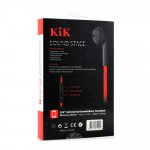 Wholesale KIK 366 Stereo Earphone Headset with Mic and Volume Control (366 Red)